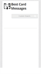 Mobile Screenshot of bestcardmessages.com