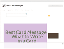 Tablet Screenshot of bestcardmessages.com